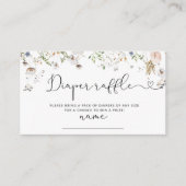 ワイルドフラワーおむつラッフルチケットエンクロージャカード エンクロージャーカード (正面)
