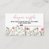 ワイルドフラワーおむつラッフルチケットエンクロージャカード エンクロージャーカード (正面)