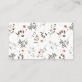 ワイルドフラワーおむつラッフルチケット エンクロージャーカード (裏面)