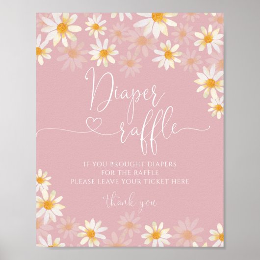 ワイルドフラワーおむつラッフルポスター ポスター (正面)