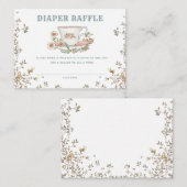 ワイルドフラワーおむつラッフル囲いカード エンクロージャーカード