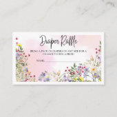 ワイルドフラワーおむつラッフル囲いカード エンクロージャーカード (正面)