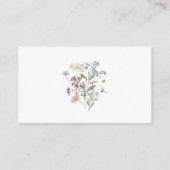 ワイルドフラワーおむつラッフル挿入リクエストガールピンク エンクロージャーカード (裏面)