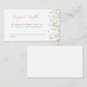 ワイルドフラワーおむつラッフル エンクロージャーカード (正面/裏面)