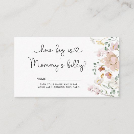 ワイルドフラワーお母さんの腹のエンクロージャカード エンクロージャーカード (正面)