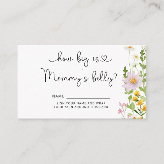 ワイルドフラワーお母さんの腹のエンクロージャカード エンクロージャーカード (正面)