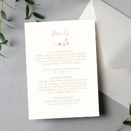 ワイルドフラワーお洒落とアイボリーの結婚詳細