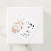 ワイルドフラワーお洒落の結婚ありがとうプレゼント フェイバータグ (インサイチュ)