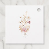 ワイルドフラワーお洒落の結婚ありがとうプレゼント フェイバータグ (裏面)