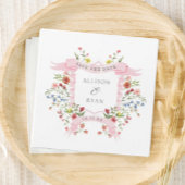 ワイルドフラワーお洒落の結婚式の日付を保存