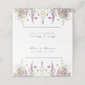 ワイルドフラワーお洒落の草原 プレイスカード (外部開封)