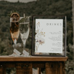 ワイルドフラワーお洒落アイボリーのドリンク結婚メニュー ポスター<br><div class="desc">このお洒落ワイルドフラワーアイボリーの結婚ドリンクのメニューのポスターは、お使いのシンプルのボホエレガントーに最適結婚である。ミニマルな水彩野花が救済人生のビジョンを実現！紫と黄かわいらし色のtouchを持つ白と金ゴールドの花のデザインは、必ずあなたの秋のフローラの夢を完成させよミニマルう結婚!今保まで、または写真を使ってパーソナライズすることを選択！また、このコレクションの他のアイテムを探して、あなたの全体を本当に一緒に結婚もたらす！</div>