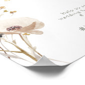 ワイルドフラワーお洒落オ・スナップのハッシュタグポスター ポスター (角)