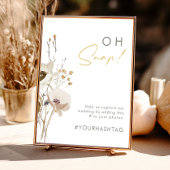 ワイルドフラワーお洒落オ・スナップのハッシュタグポスター ポスター