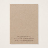 ワイルドフラワーお洒落ズイヤリングディスプレイカード (裏面)