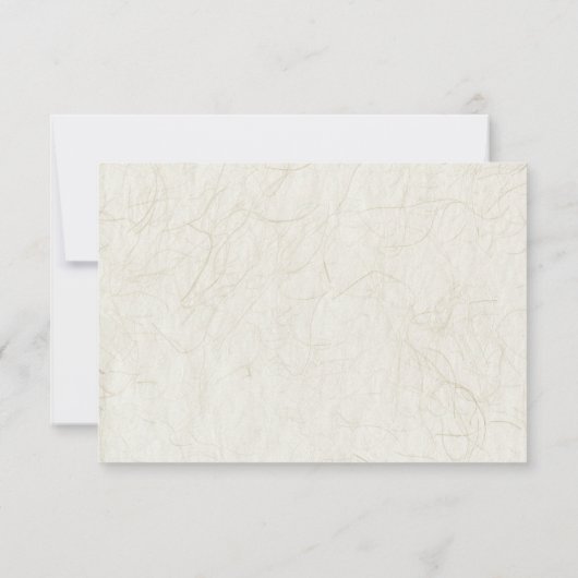 ワイルドフラワーお洒落ズウェディングRSVP 出欠カード (裏面)