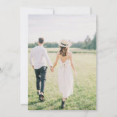 ワイルドフラワーお洒落ズ写真庭園の結婚式 セーブザデート (裏面)