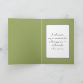 ワイルドフラワーお洒落ズ悔やみや弔慰 カード (内部)