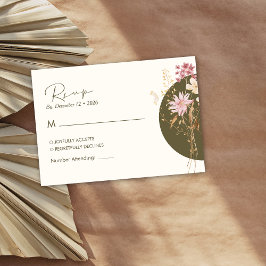 ワイルドフラワーお洒落ズ春サマー秋RSVP エンクロージャーカード