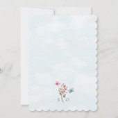 ワイルドフラワーお洒落ズ結婚式招待状 招待状 (裏面)