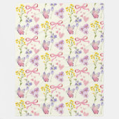 ワイルドフラワーお洒落フリースブランケット フリースブランケット (正面)