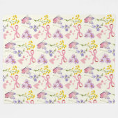 ワイルドフラワーお洒落フリースブランケット フリースブランケット (正面(横))