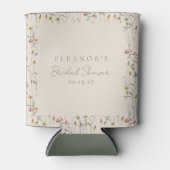 ワイルドフラワーお洒落フローラカスタムブライダルシャワー 缶クーラー (正面)