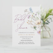 ワイルドフラワーお洒落ブライダルシャワー 招待状 (スタンド正面)