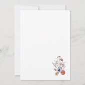 ワイルドフラワーお洒落ベビーイン開花 サンキューカード (裏面)