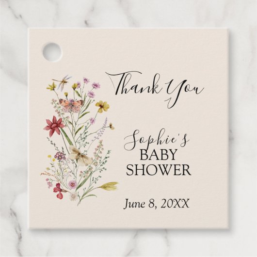 ワイルドフラワーお洒落ベビーイン開花 フェイバータグ (正面)