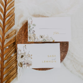 ワイルドフラワーお洒落メドウフラット結婚ズ プレイスカード