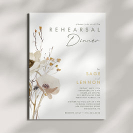 ワイルドフラワーお洒落リハーサルディナー招待状 招待状
