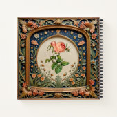 ワイルドフラワーお洒落夕べウィリアムモリススタイル ノートブック (裏面)