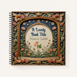 ワイルドフラワーお洒落夕べウィリアムモリススタイル ノートブック