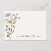 ワイルドフラワーお洒落詳細エンクロージャカード エンクロージャーカード (裏面)