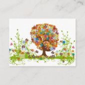 ワイルドフラワーお洒落開花ラブツリーウェブサイト エンクロージャーカード (裏面)