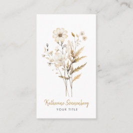 ワイルドフラワーお洒落開花 名刺