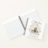 ワイルドフラワーお祝いオブライフ葬儀ゲストブック ノートブック (内部)