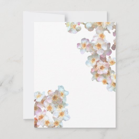 ワイルドフラワーお祝いライフカード 招待状 (裏面)