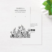 ワイルドフラワーかわいらしのスケッチイヤリングディスプレイカード (デスク)