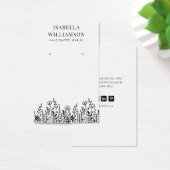 ワイルドフラワーかわいらしのスケッチイヤリングディスプレイカード (デスク)