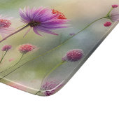 ワイルドフラワーかわいらしを使ったガラス切り盤 カッティングボード (角)
