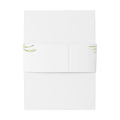 ワイルドフラワーかわいらしウォーター色ロマンチック結婚ズ 招待状ベリーバンド (裏面例)