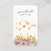 ワイルドフラワーかわいらしカレッジ基金の卒業 名刺 (裏面)