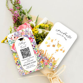 ワイルドフラワーかわいらしカレッジ基金の卒業 名刺