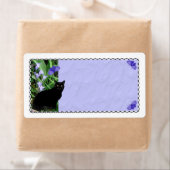 ワイルドフラワーかわいらしズとネコの出荷ラベル ラベル (インサイチュ)