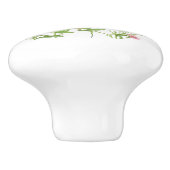 ワイルドフラワーかわいらしズデイジーカーネーションパーソナライズされた セラミックノブ (側面)