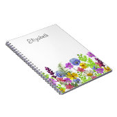 ワイルドフラワーかわいらしズ名前をカスタムする ノートブック (右側)