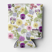 ワイルドフラワーかわいらしテーマのクーラー 缶クーラー (正面)