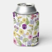ワイルドフラワーかわいらしテーマのクーラー 缶クーラー (缶裏面)